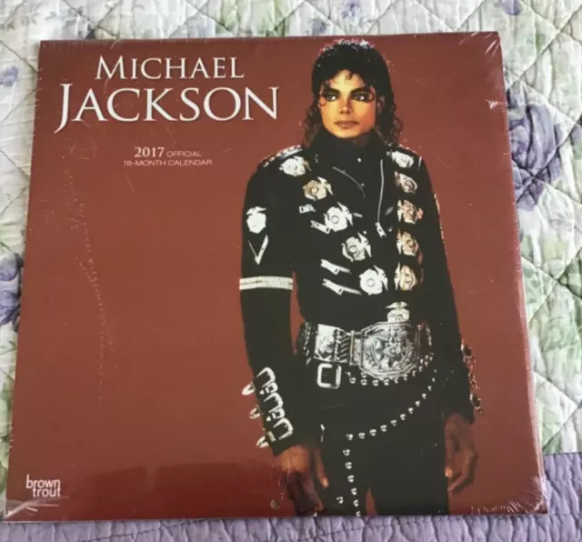 Michael JACKSON Originale Ufficiale 2017 Autorizzato Bravado 30.5cm x Calendario