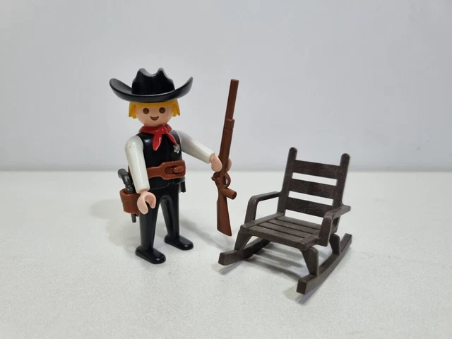 Playmobil Western Lampada Da Scrivania Oro Opaco Cappello Bianco Accessorio Ranch - Foto 3