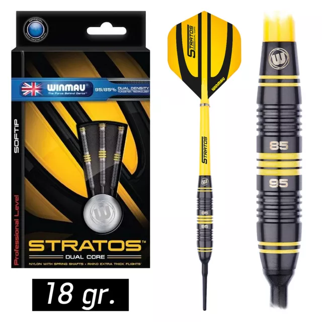 WINMAU Soft Darts Edarts Dartpfeile Pfeile Dart Stratos Dual Core 18 gr 2081 NEU