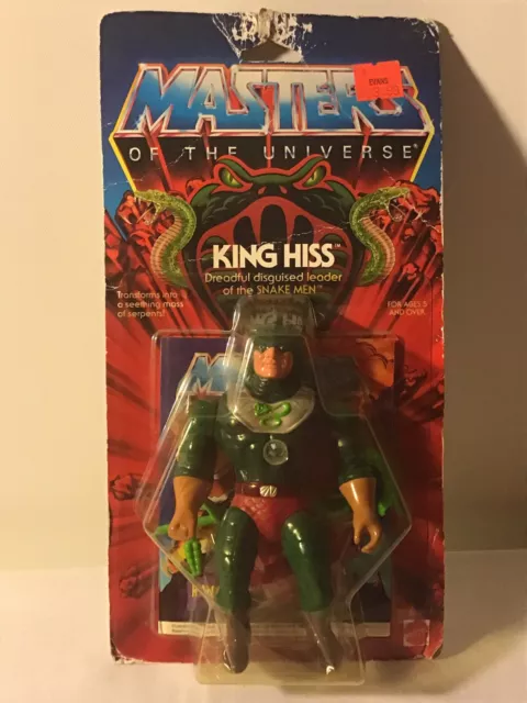 King Hiss Masters of the Universe SnakeMan 1985 Malaysia MotU US Karte unpunshed