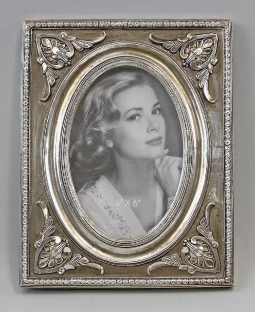 9977556 Silber-Farbener Marco de Fotos con Decoración Vintage 17x22cm