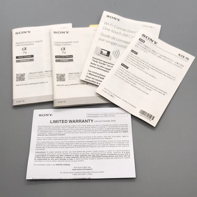 SONY α7II ILCE-7M2 + FE 28-70mm F3.5-5.6 Camera Manuals & Guides, Cameras & Photo - PicClick CA