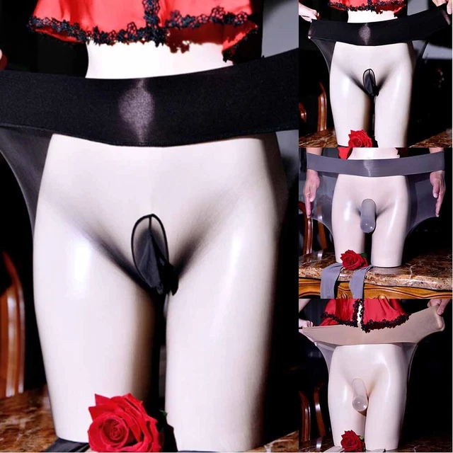 Nuovi collant uomo senza cuciture nylon trasparente ultrasottili