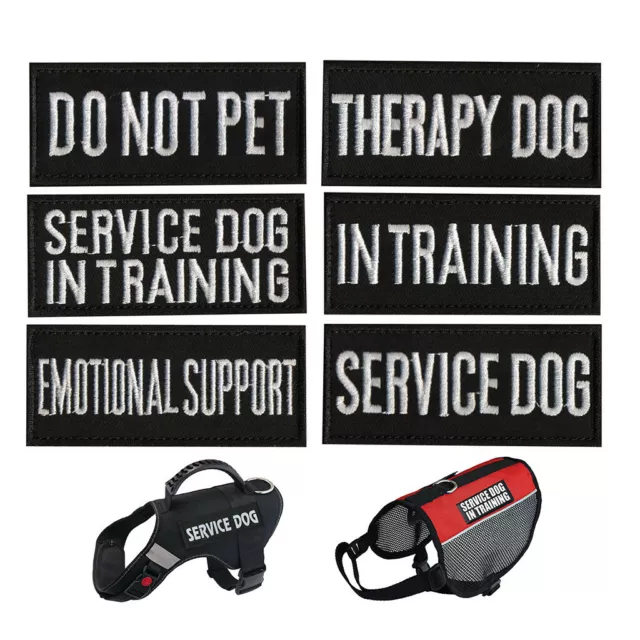 Letters Patches For Harness Vest Service Dog In Training / Security Therapy Home