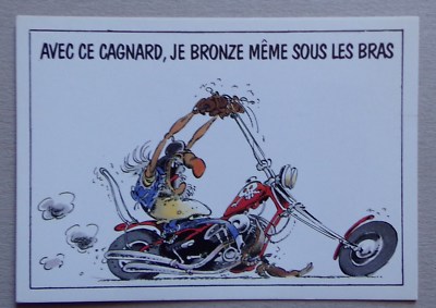 Fa228 Cp Joe Bar Team Humour Moto Motard Avec Ce Cagnard Je Bronze Eur 3 50 Picclick Fr