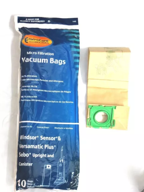Windsor Sensor, Versamatic Plus, Sebo & Kenmore 50015 Vacuum Bags 10PK