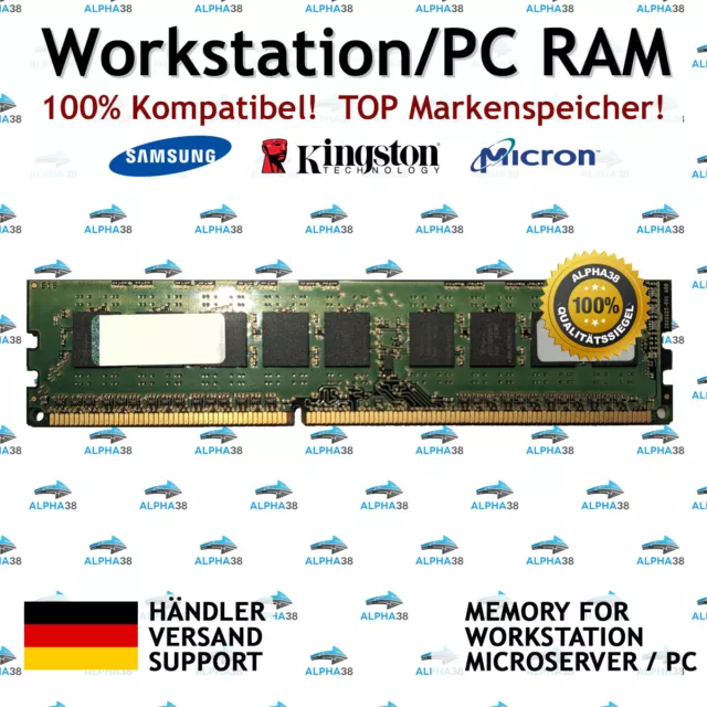 32Go 16Go 8Go DDR3 1600MHz PC3-12800U KVR16N11/8 Desktop Mémoire