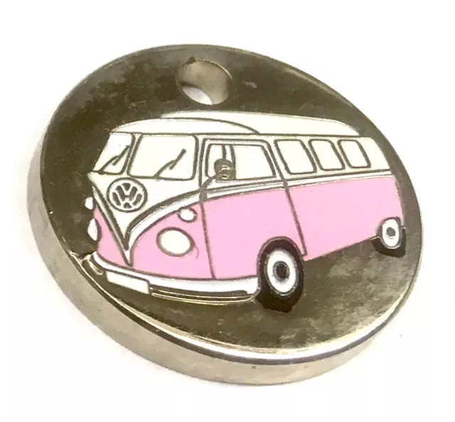 VW Bus T1 * Schlüsselanhänger * EKW / Einkaufswagenchip * Pink