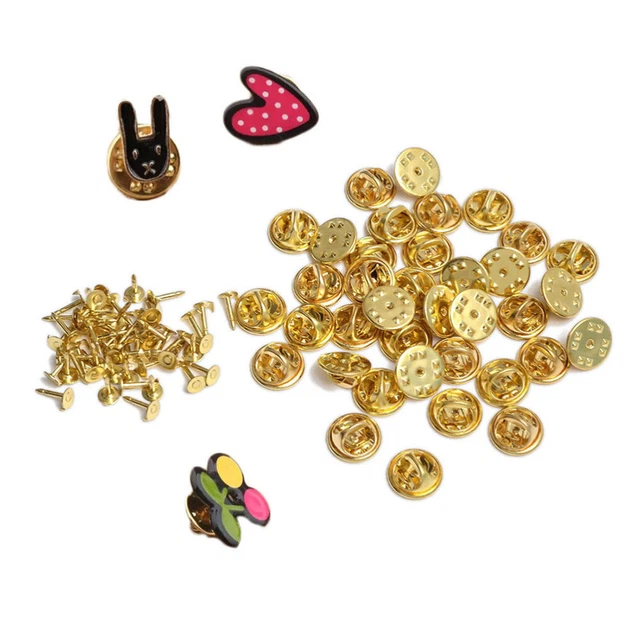 100 juegos de broche broche broche broche broches solapa manual hágalo usted mismo je