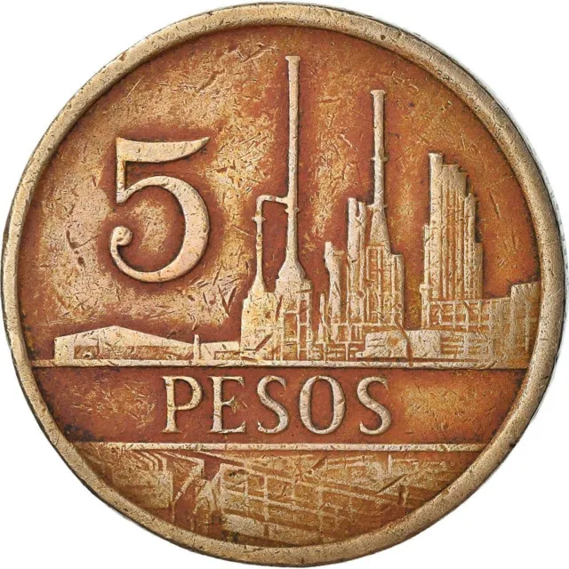 Colombia 5 Pesos Coin | Seated Policarpa Salavarrieta | 1980 - 1989