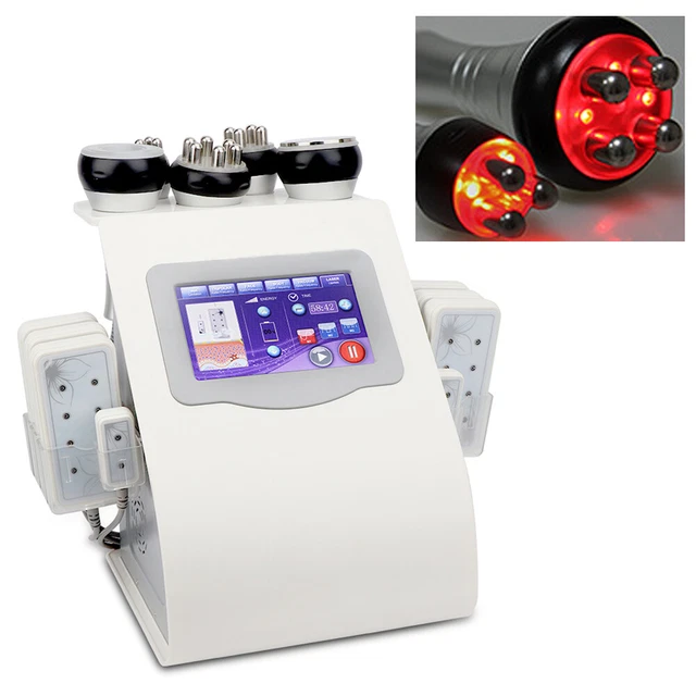 Pro 40 quilates 8 almohadillas LLLT Lipo láser ultrasonido liposucción máquina de cavitación