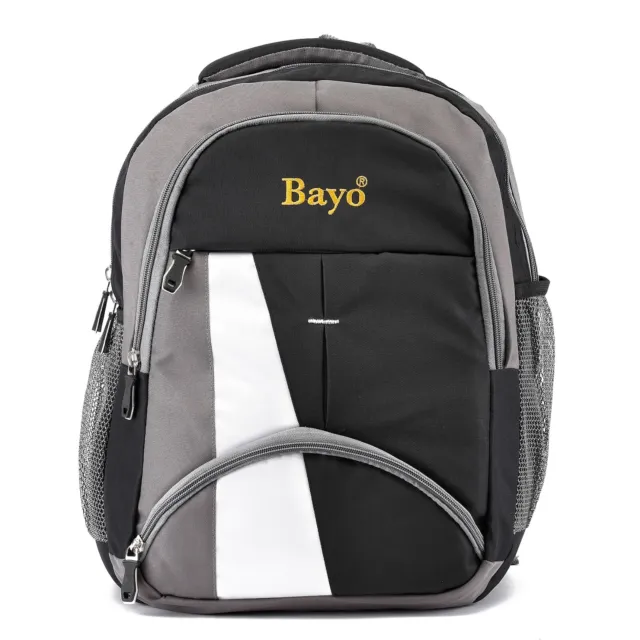 New Men Black & gray School Backpack Satchel Laptop Casual Travel Bag
