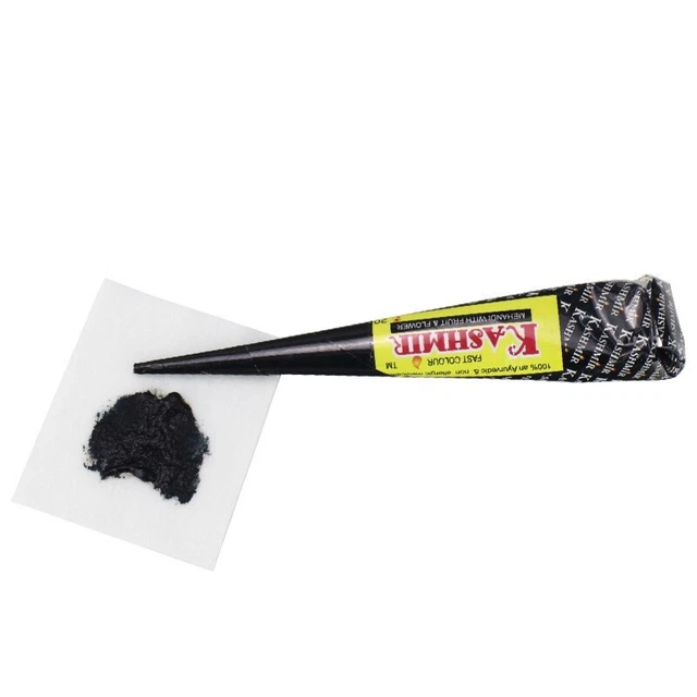 1pcs Natural Henna Cone Brown Color Henna Paste Cone Women Finger Cream Cone Ql