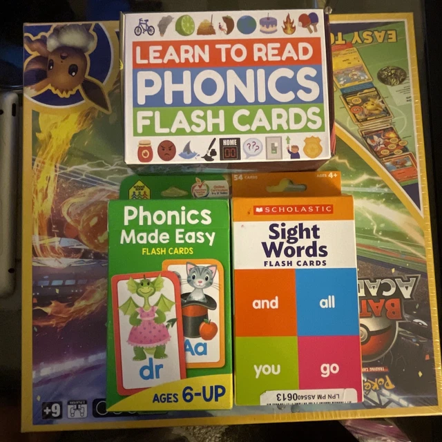Preschool and pre kindergarten beginning reading flash cards 12 99