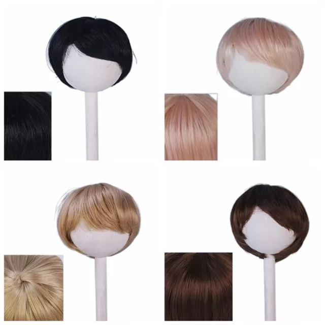 Multi-color Doll Wig Black Gold Doll Short Hair Wig 1/6 Doll Wig  DIY Toys