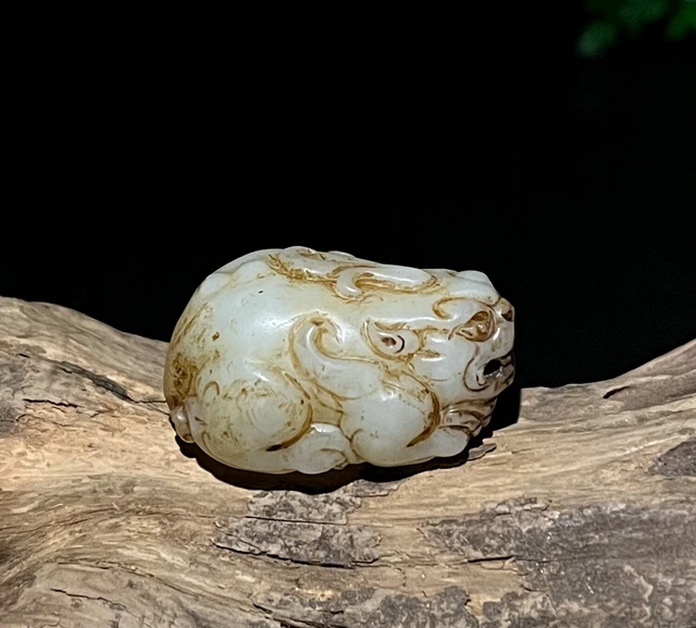 Ancient Chinese Ming and Qing Dynasties Old hetian jade Pendant~Pixiu和田玉，貔貅。