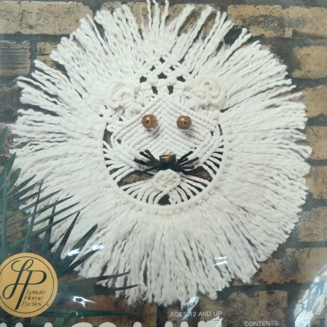 Kit Colgante de Pared León Macrame por Ocio Hogar Fiestas Decoración de Pared Nuevo MCM