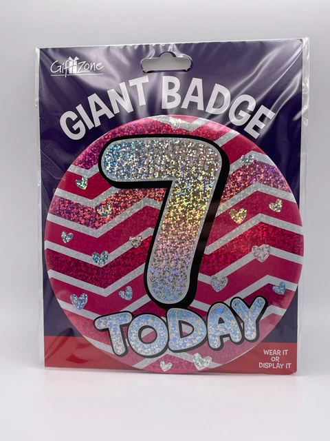 Insignia gigante de séptimo cumpleaños
