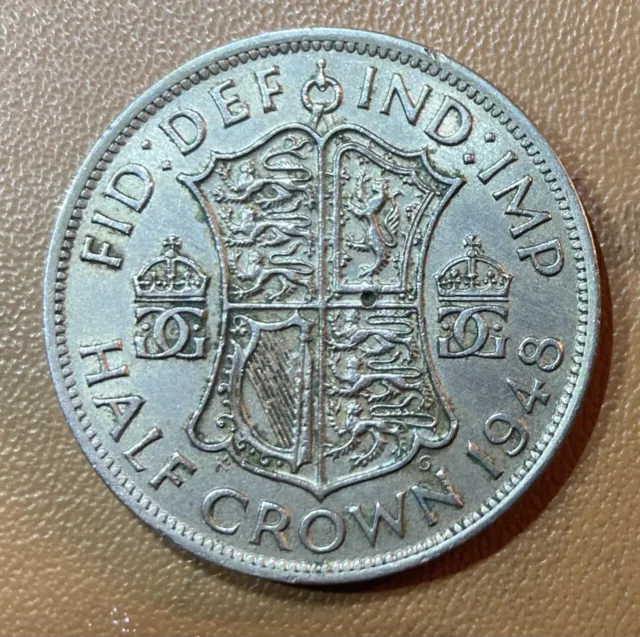 1948 Great Britain 1 Florin (2 Shillings) Copper-Nickel Coin KM# 865