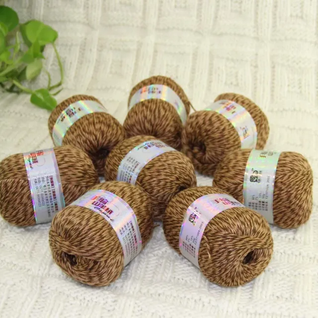 Sale 8BallsX50g Warm Pure Cashmere Yarn Hand Crocheted Blankets Knit Wool 39