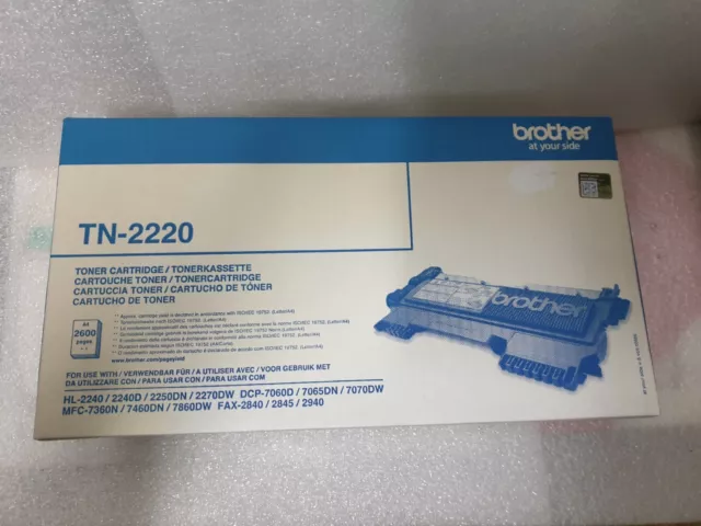 Original BROTHER TN-2220 Toner cartridge Neuf New