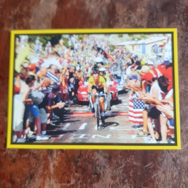 Lance Armstrong 2002 Tour De France, Evans Cycles Advertising Postcard, Unposted