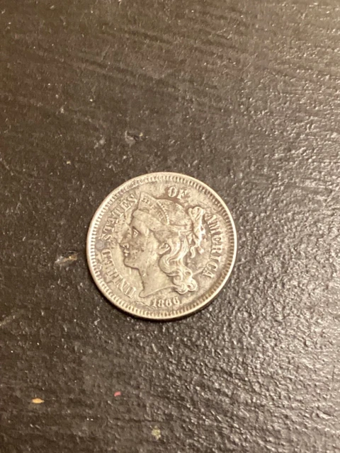 1866 Three Cent Nickel