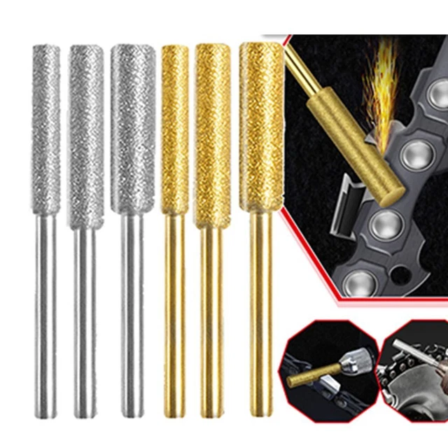 5pcs Polishing Chainsaw File Chainsaw Sharpener Stone  Grinding Tools