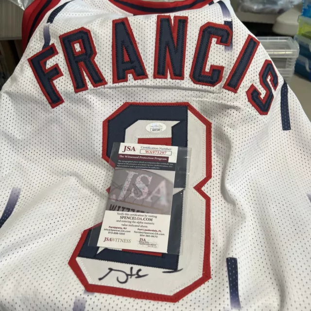 Houston Rockets Steve Francis Autographed Basketball Jersey “The Franchise” ~ XL