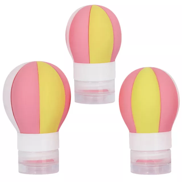 Leakproof Silicone Travel Bottles 3pcs Air Balloon Shape-CY
