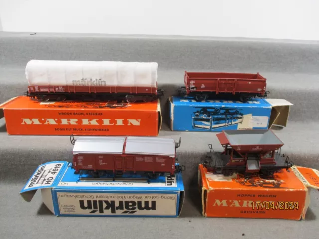 Märklin Spur H0 Diverse Güterwagen-Set 4 Teilig  in OVP X258