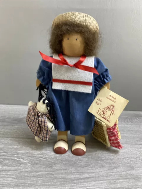 Lizzie High Pauline Bowman Figurine 1987 Girl On Trip Suitcase Ladie and Friends