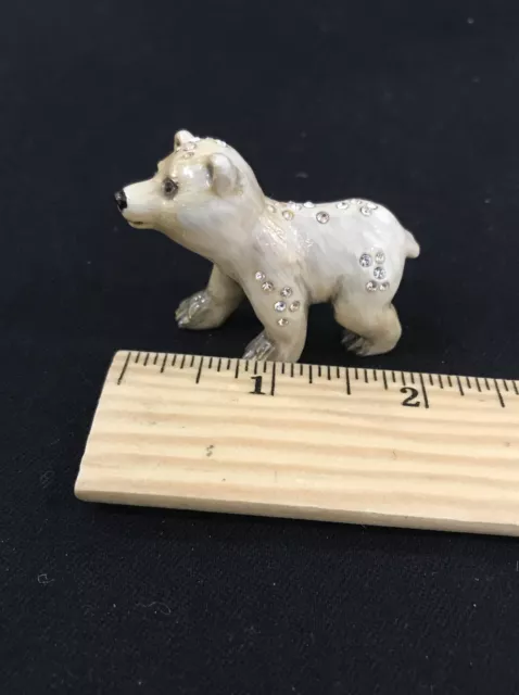 Rare JAY STRONGWATER Miniature Polar Bear Cub SWAROVSKI Crystals Rare JAY STRONGWATER Miniature Polar Bear Cub SWAROVSKI Crystals