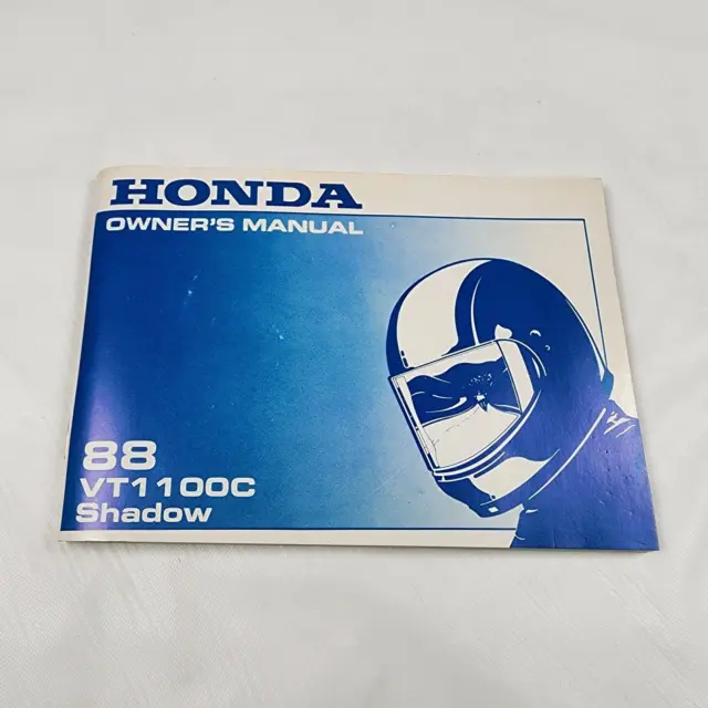 Original 1988 Honda VT1100 C Shadow VT 1100 Owner's Manual Book OEM 31mm8610
