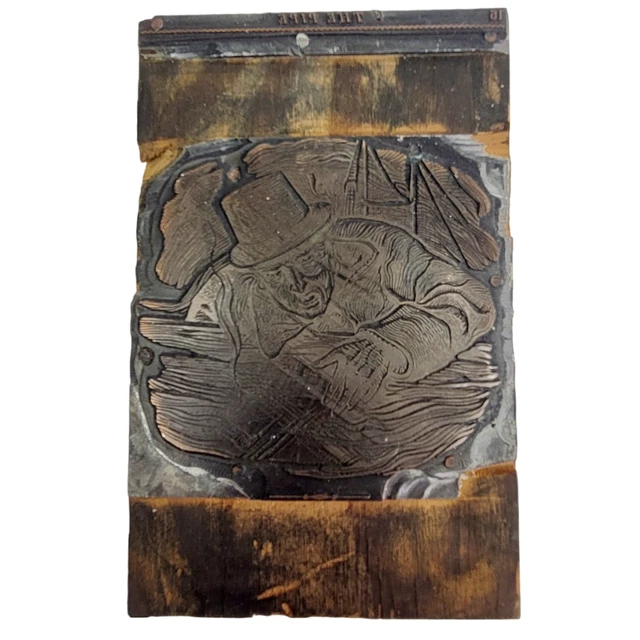 The Pipe Wood Metal Printing Press Plate Newspaper Stamp