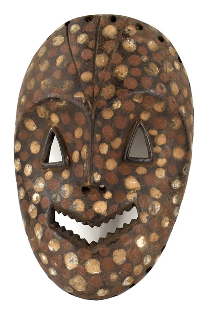 Kumu Komo Mask Spotted Face Congo African Art Collection