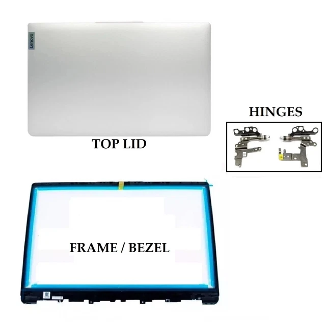 Genuine Lenovo Blue LCD Lid Back Cover With Bezel & Hinges For Ideapad 5 15ITL05, 15ARE05, 15IIL05