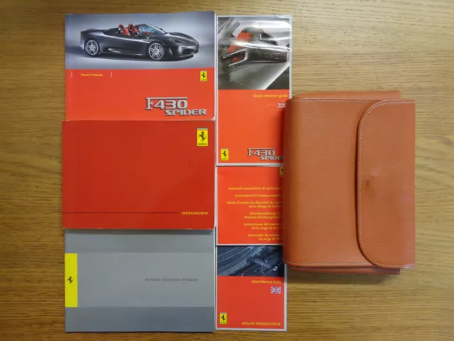 Ferrari F430 Spider Owners Handbook/Manual and Wallet