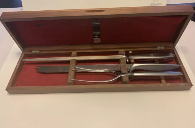 Gerber Legendary Blades Carving Knife Set with Walnut Box
