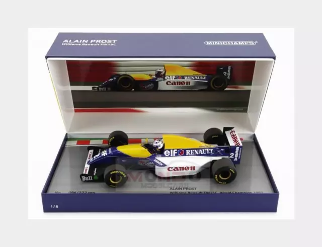 1:18 MINICHAMPS Williams F1 Renault Fw15 #2 1993 Alain Prost 183930002