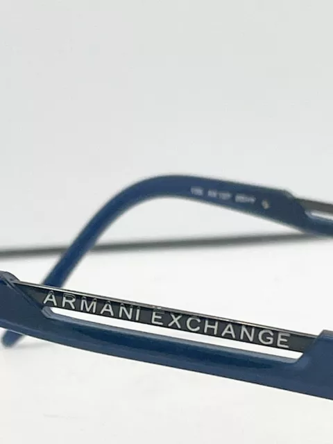 ARMANI EXCHANGE AX127 0DH7 Eyeglasses Frame Only Blue Brown with Case ...