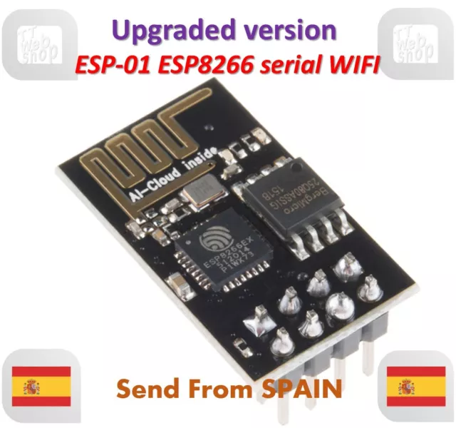 ESP8266 ESP-01 WIFI Serial Wireless Transceiver Module Upgraded Version