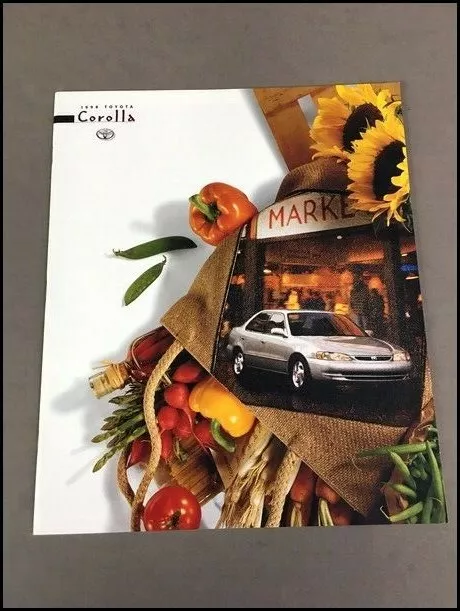 1998 Toyota Corolla 28-page Original Car Sales Brochure Catalog