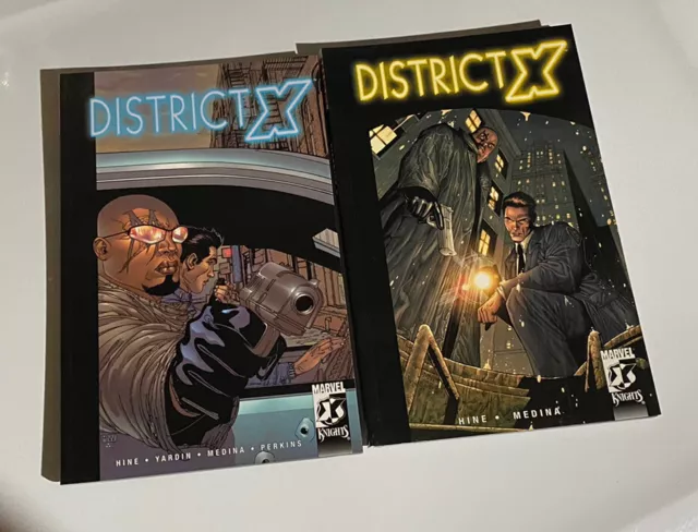 MARVEL KNIGHTS -  DISTRICT X Vol  1 & 2 Collected TPB Set BISHOP of the X-MEN