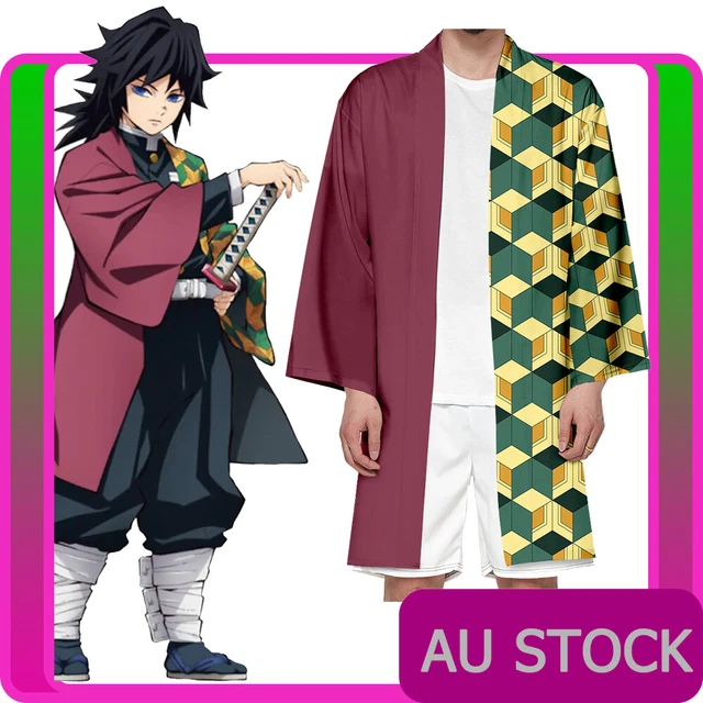 Cape Cosplay Demon Slayer – Mantello Kimono Per Anime Kimetsu No Yaiba, Unisex