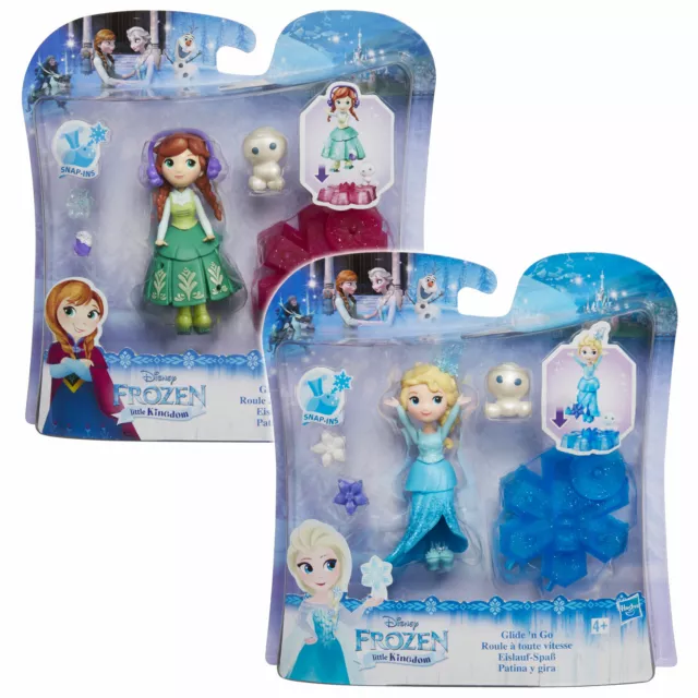 Disney Frozen Little Kingdom Glide 'N Go Puppen (Wählen Sie aus Elsa & Anna) Hasbro