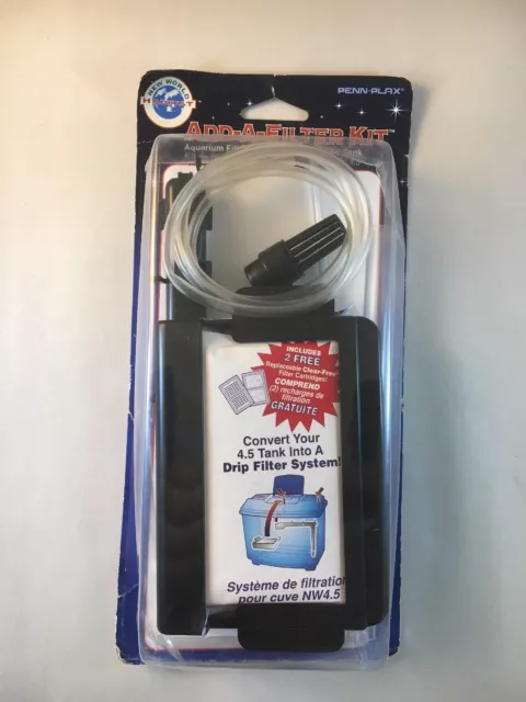 New Penn Plax New World Habitat Aquarium Add-A-Filter Kit Drip System NIB