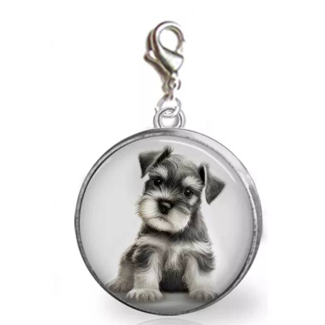 Miniature Schnauzer Puppy Dog Charm Bracelets Furbaby Love Handcrafted Gift