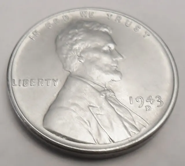 1943 D Lincoln Steel Wheat Cent / Penny  AVE CIRCULATED  **FREE SHIPPING**