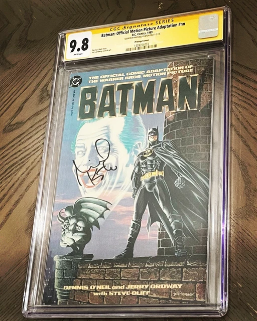 Batman 1989 The Movie Adaptation 1 Cgc 9.8 Ss Signed By Michael Keaton Mint Rare